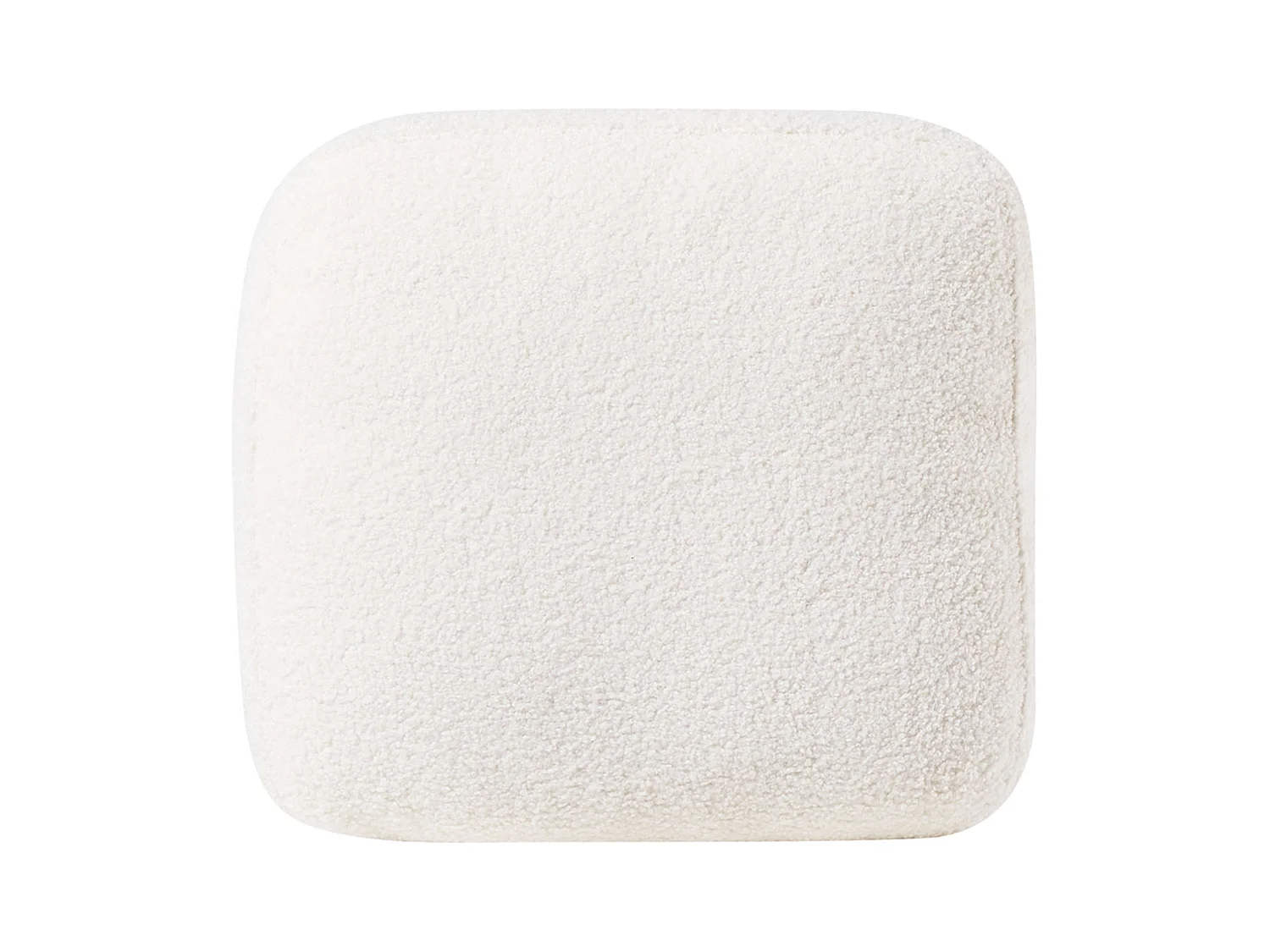 Divano angolare OSLO Bouclé Bianco 4 posti Lato destro