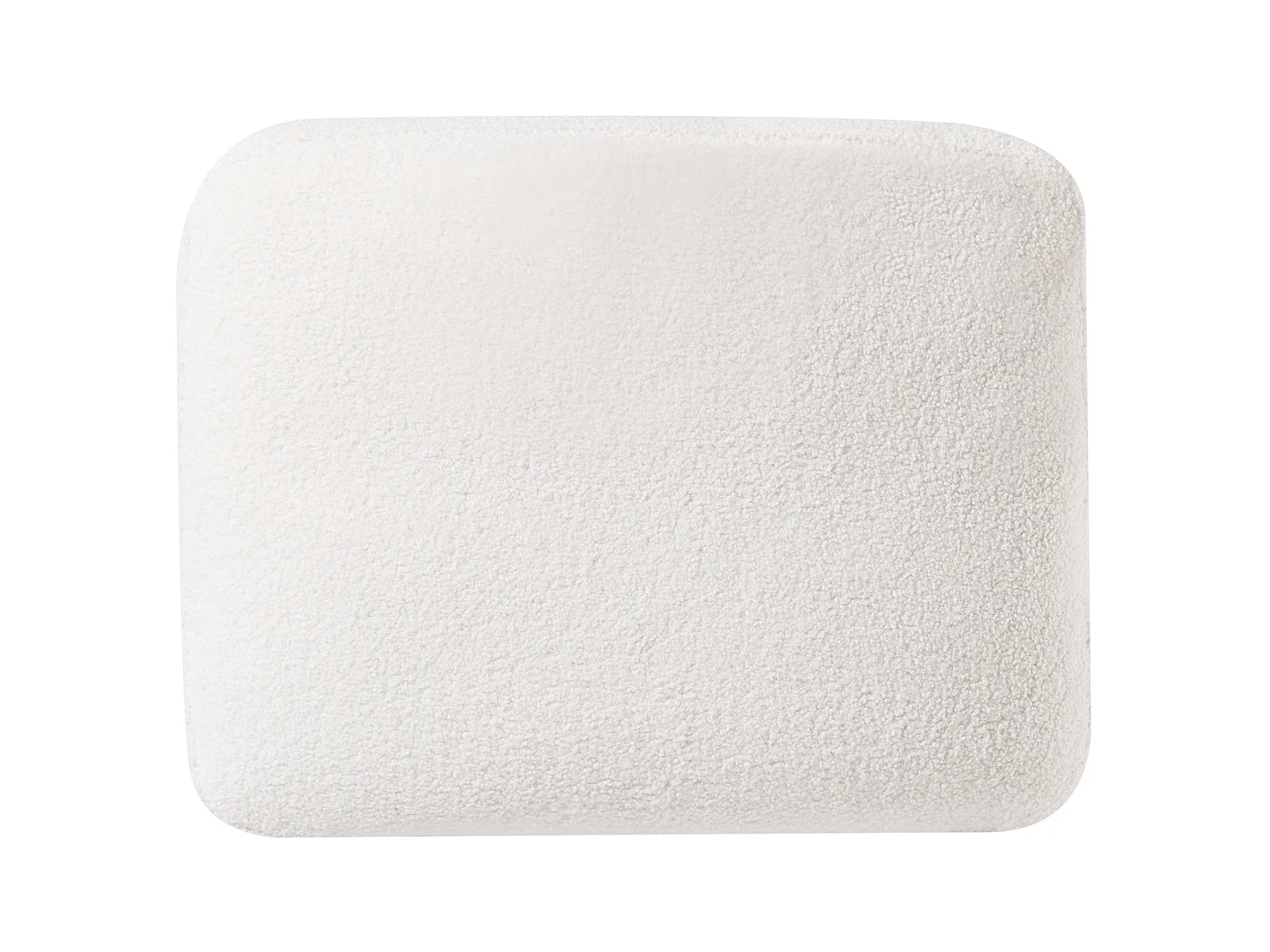 Canapé d'angle droit 4 places en tissu blanc