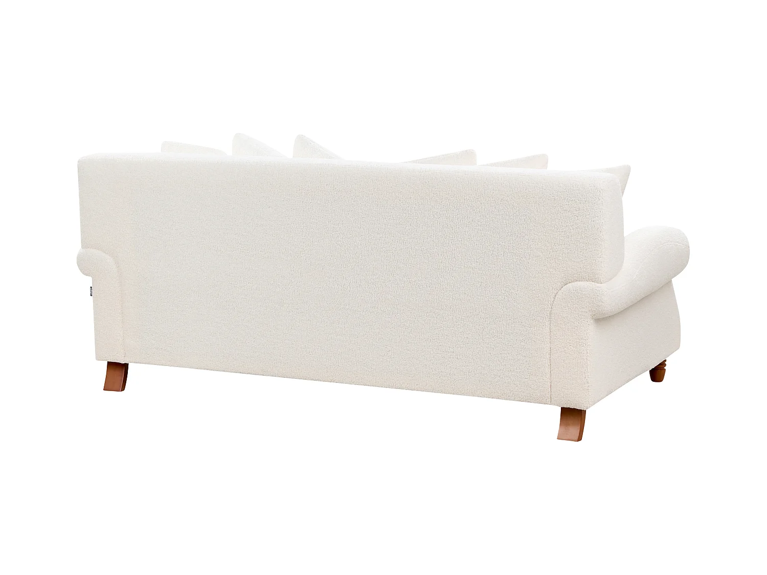 Canapé 2 places EIKE Bouclé Blanc cassé