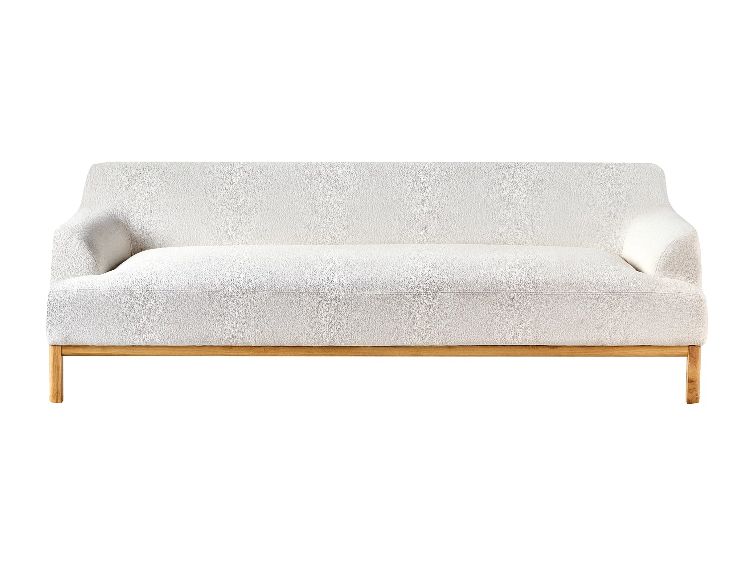 Sofa SOSJO Boucle Złamana biel dla 3 osób