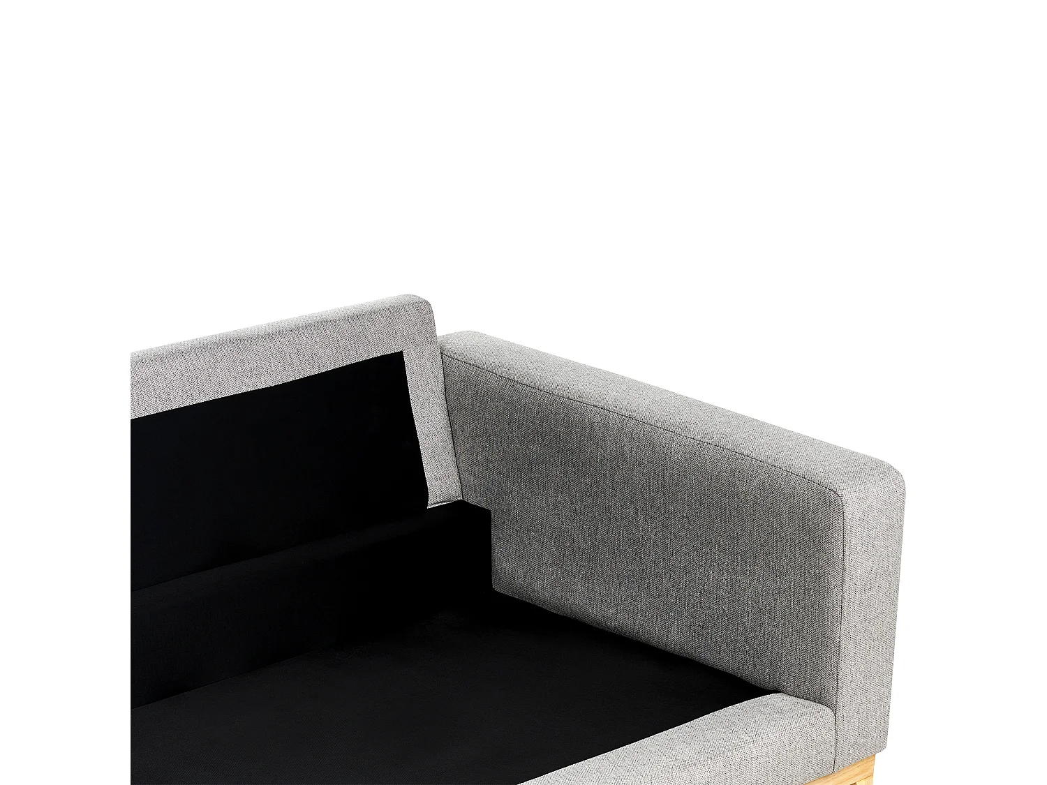 Canapé 2 places SIGGARD Tissu Gris