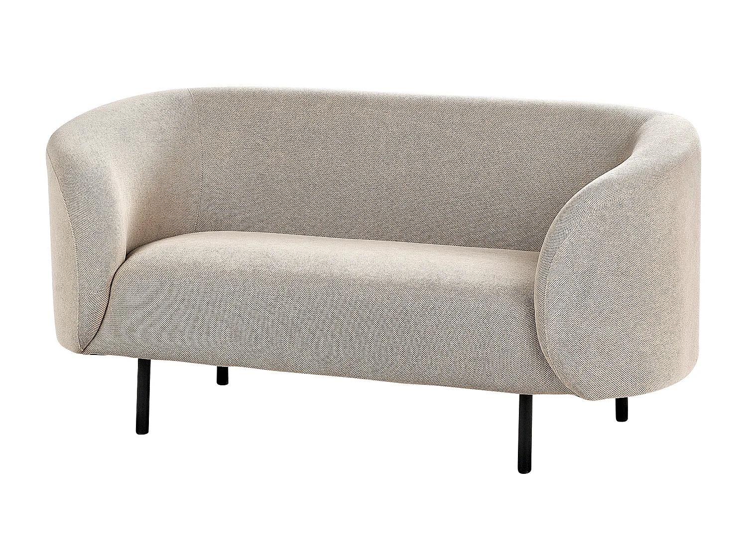 Canapé 2 places LOEN Tissu Taupe