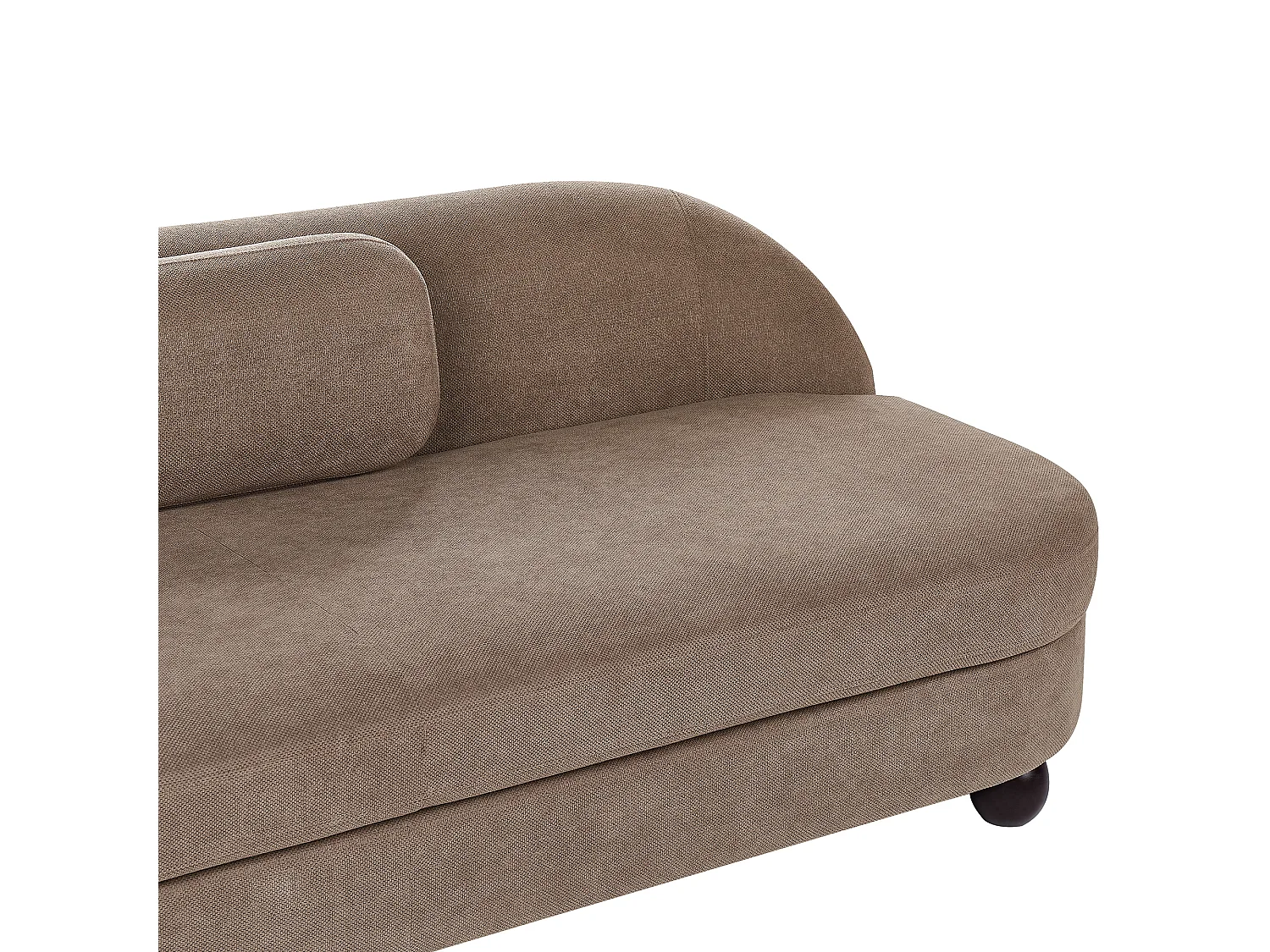 Canapé 3 places FANSEN Tissu Marron clair