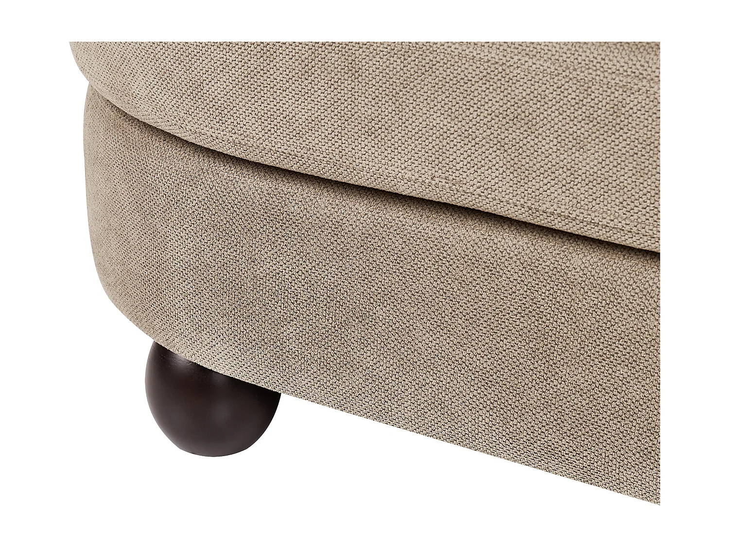 Canapé 3 places FANSEN Tissu Marron clair