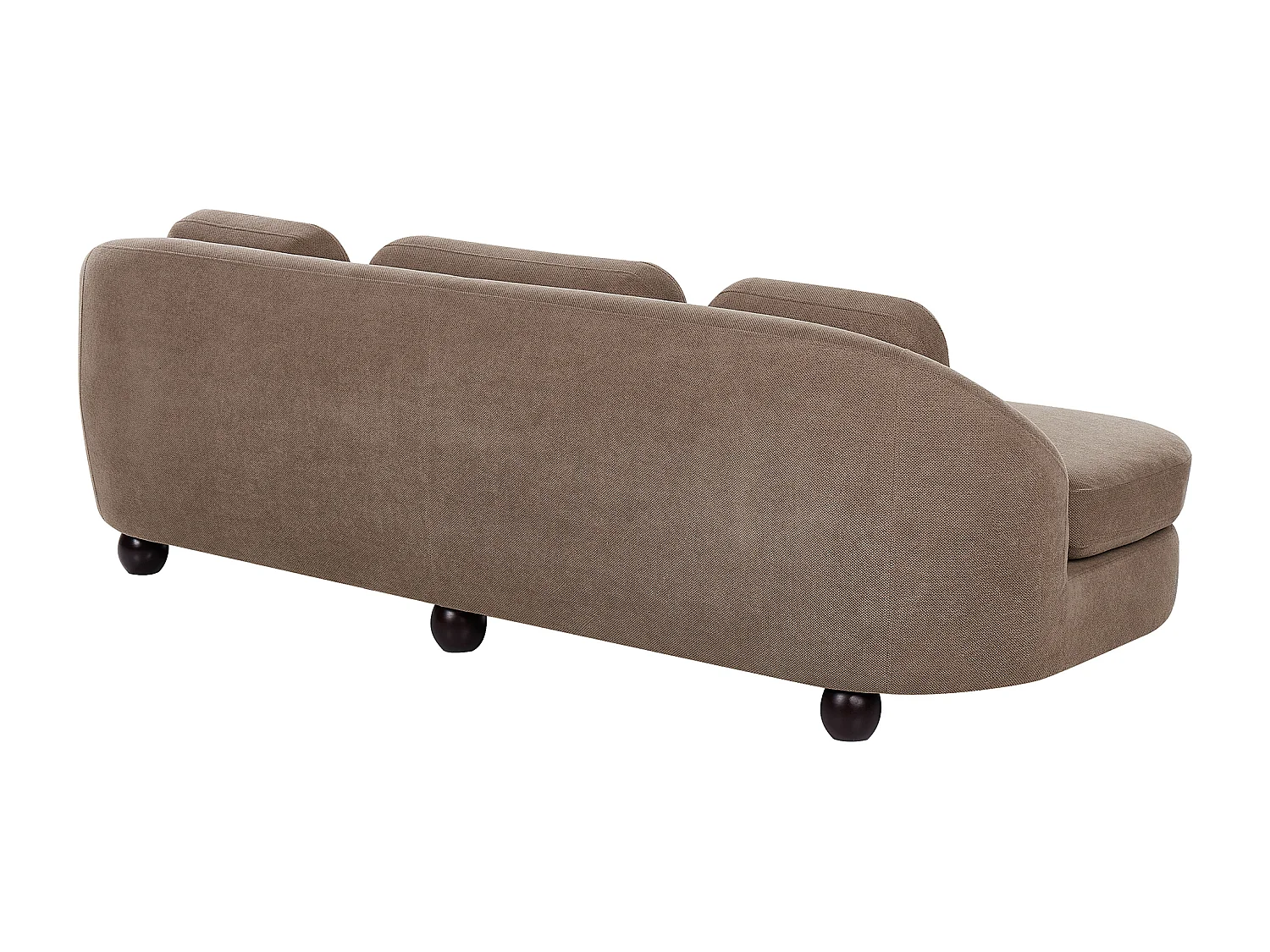 Divano FANSEN Tessuto Marrone chiaro 3 posti