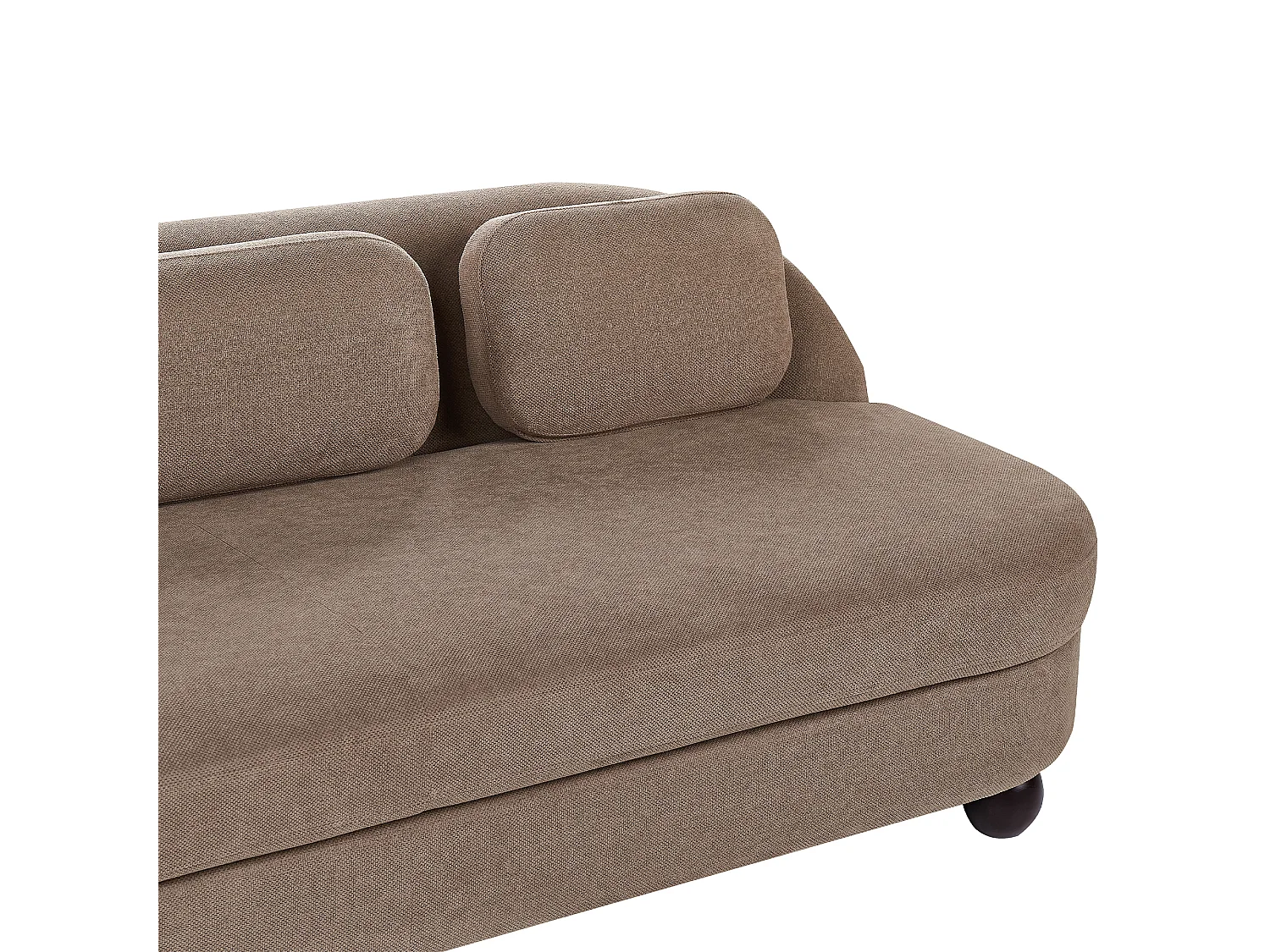 Divano FANSEN Tessuto Marrone chiaro 3 posti