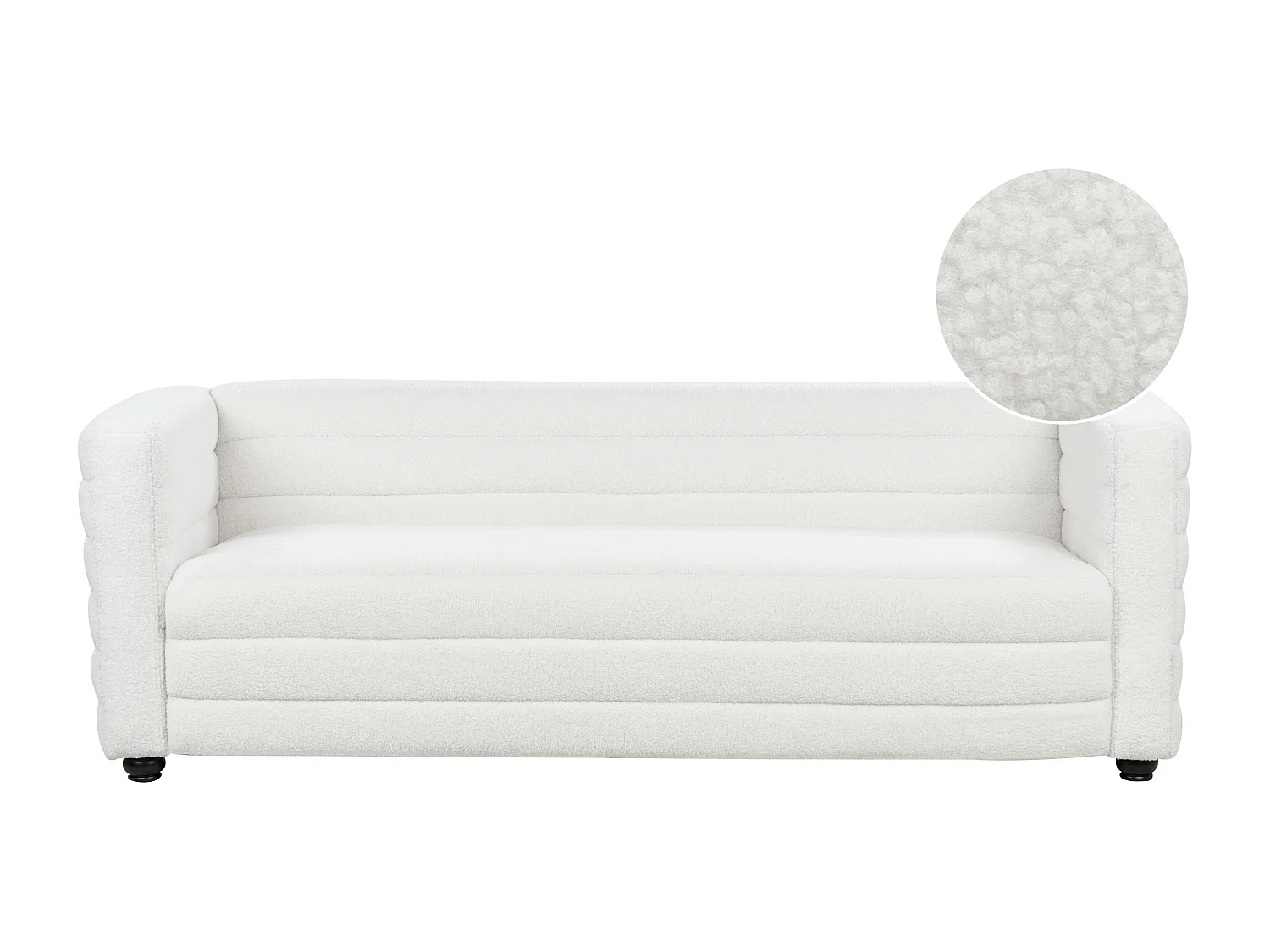 Sofa HOFN Bouclé Cremeweiss 3-Sitzer