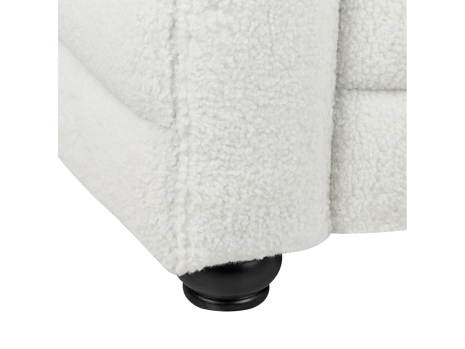 Sofa HOFN Bouclé Cremeweiss 3-Sitzer