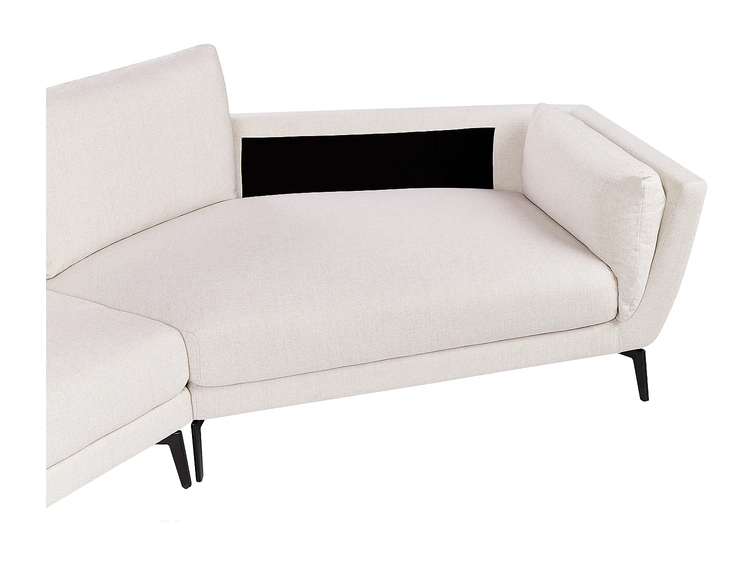 Bank KANSSELI Stof Lichtbeige 3-zitter