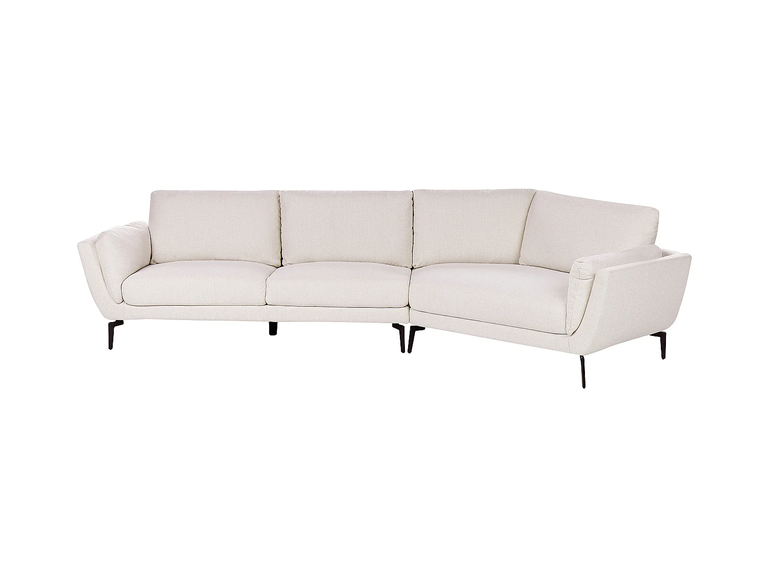 Bank KANSSELI Stof Lichtbeige 3-zitter