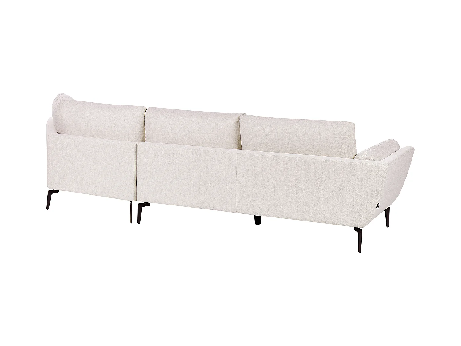 Canapé 3 places KANSSELI Tissu Beige clair