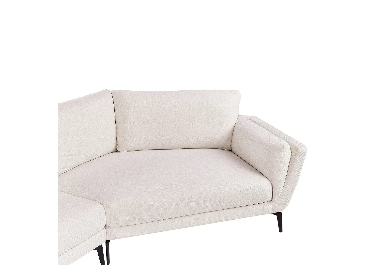 Canapé 3 places KANSSELI Tissu Beige clair