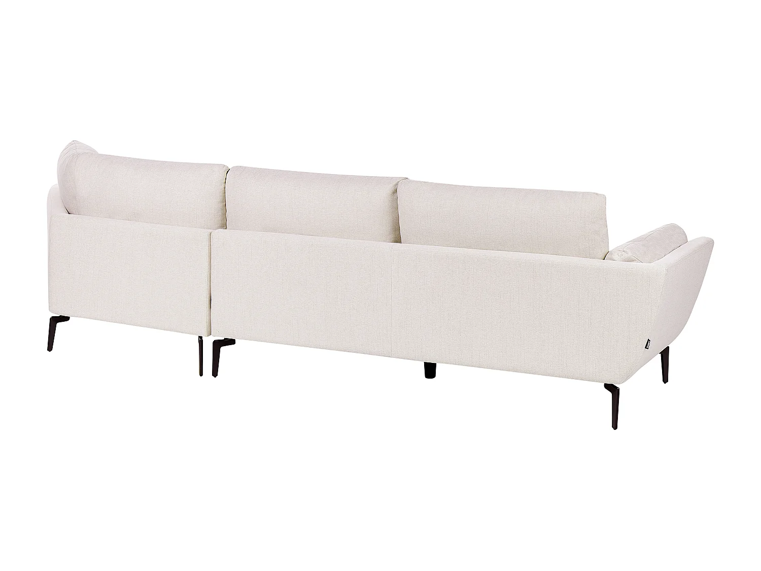 Sofa KANSSELI Stoff Hellbeige 3-Sitzer
