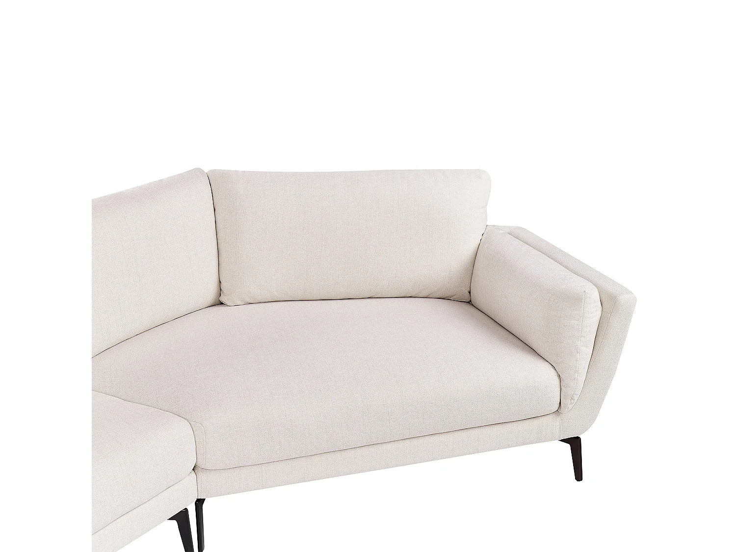 Sofa KANSSELI Stoff Hellbeige 3-Sitzer