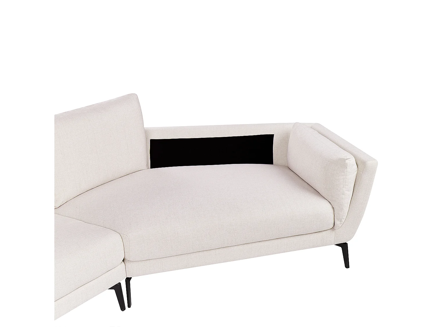 Bank KANSSELI Stof Lichtbeige 3-zitter