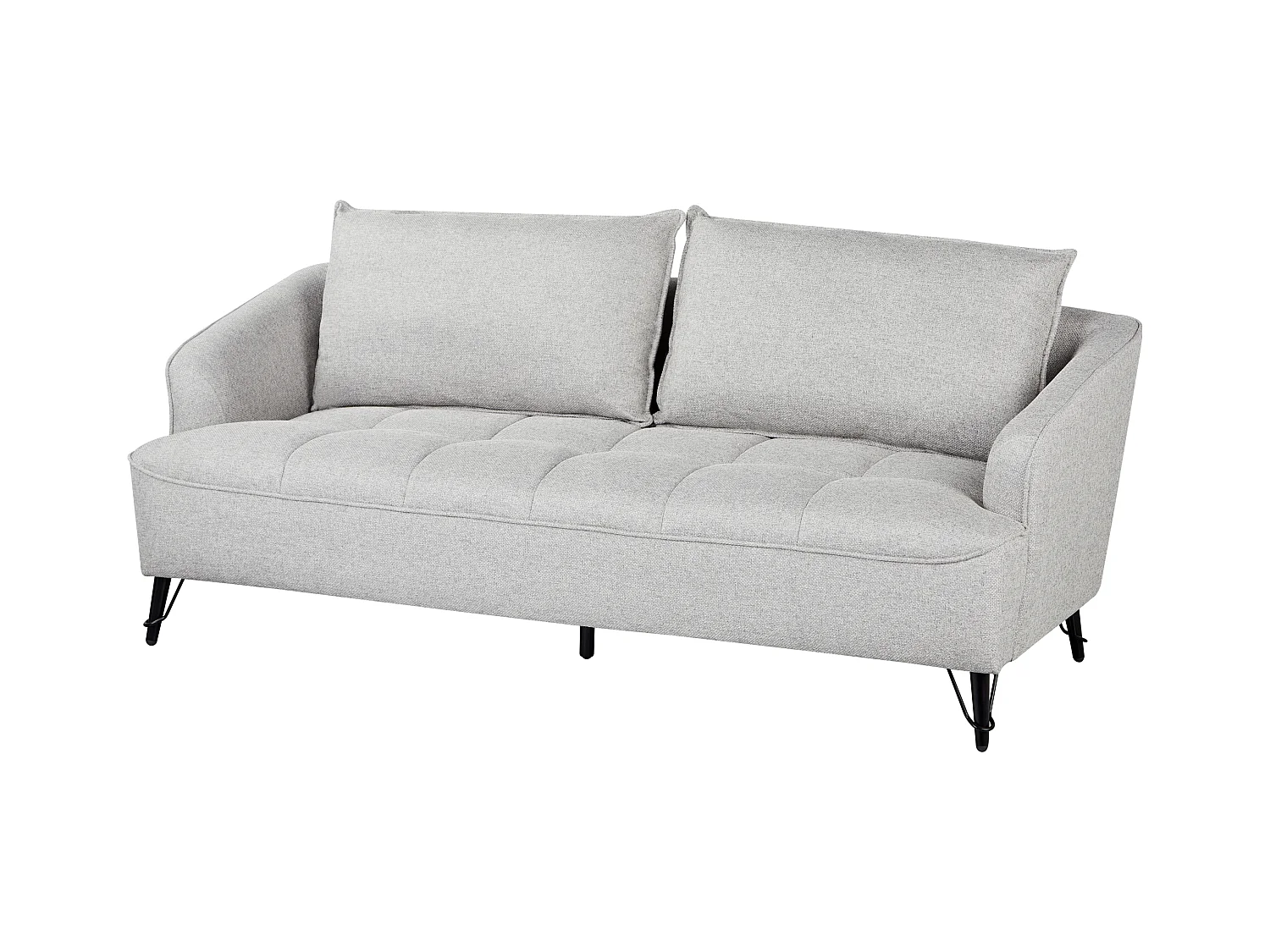 Canapé 3 places HOBRO Tissu Gris