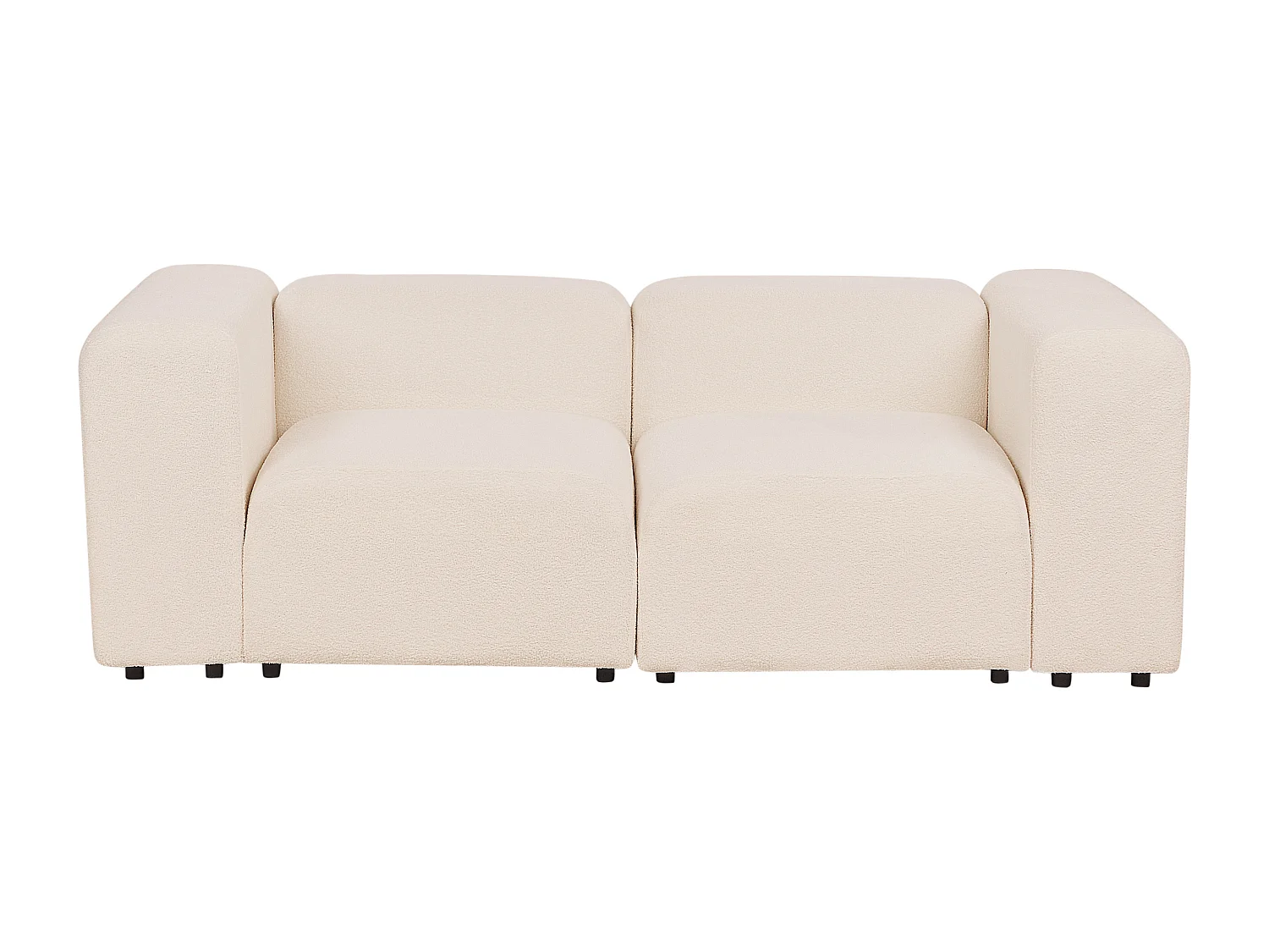 Canapé modulable 2 places FALSTERBO Bouclé Beige clair