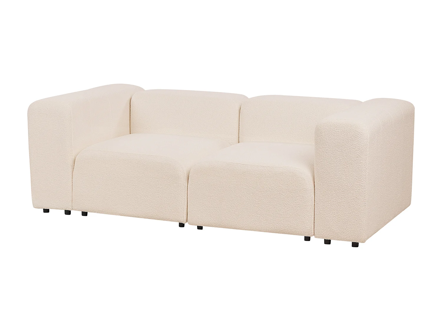Canapé modulable 2 places FALSTERBO Bouclé Beige clair