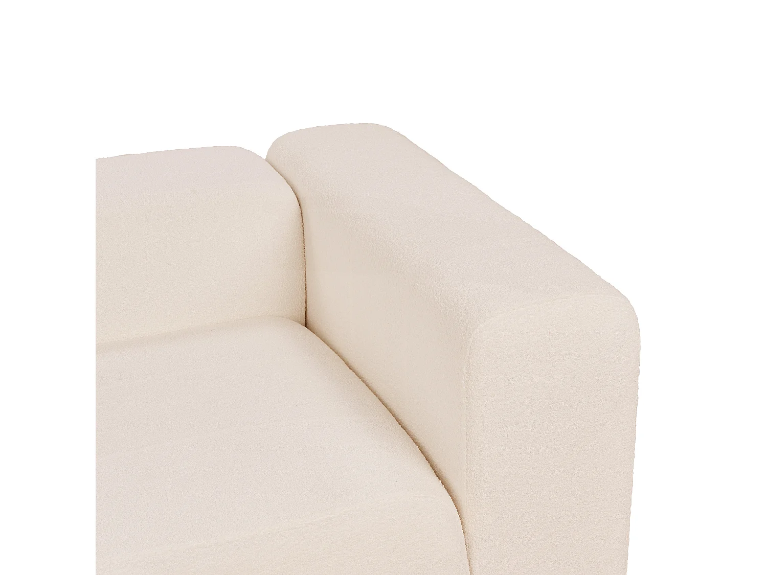 Canapé modulable 2 places FALSTERBO Bouclé Beige clair