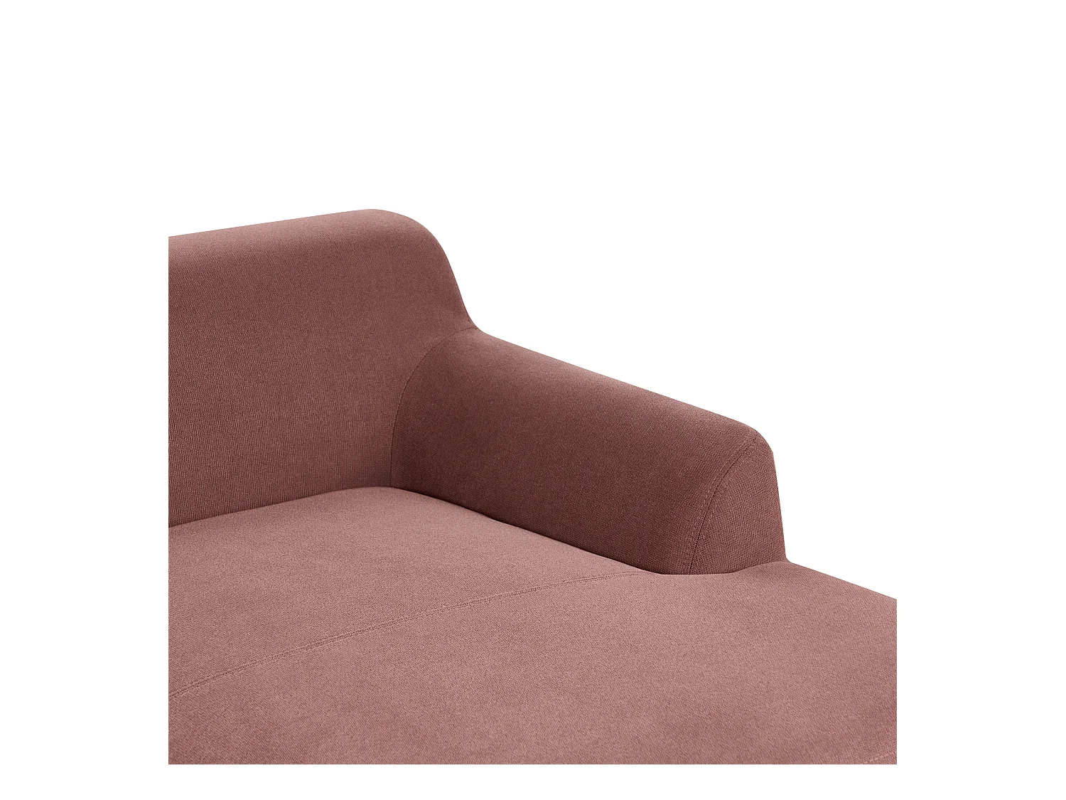 Canapé d'Angle à droite Pieds en Bois Meuble Coin de Salon en Tissu Polyester Rouge Bordeaux Sosjo