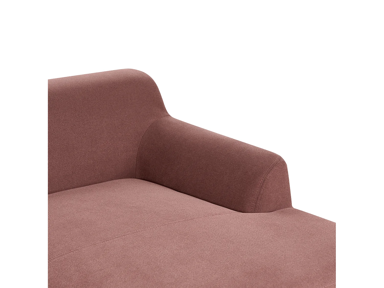 Canapé d\'Angle à droite Pieds en Bois Meuble Coin de Salon en Tissu Polyester Rouge Bordeaux Sosjo