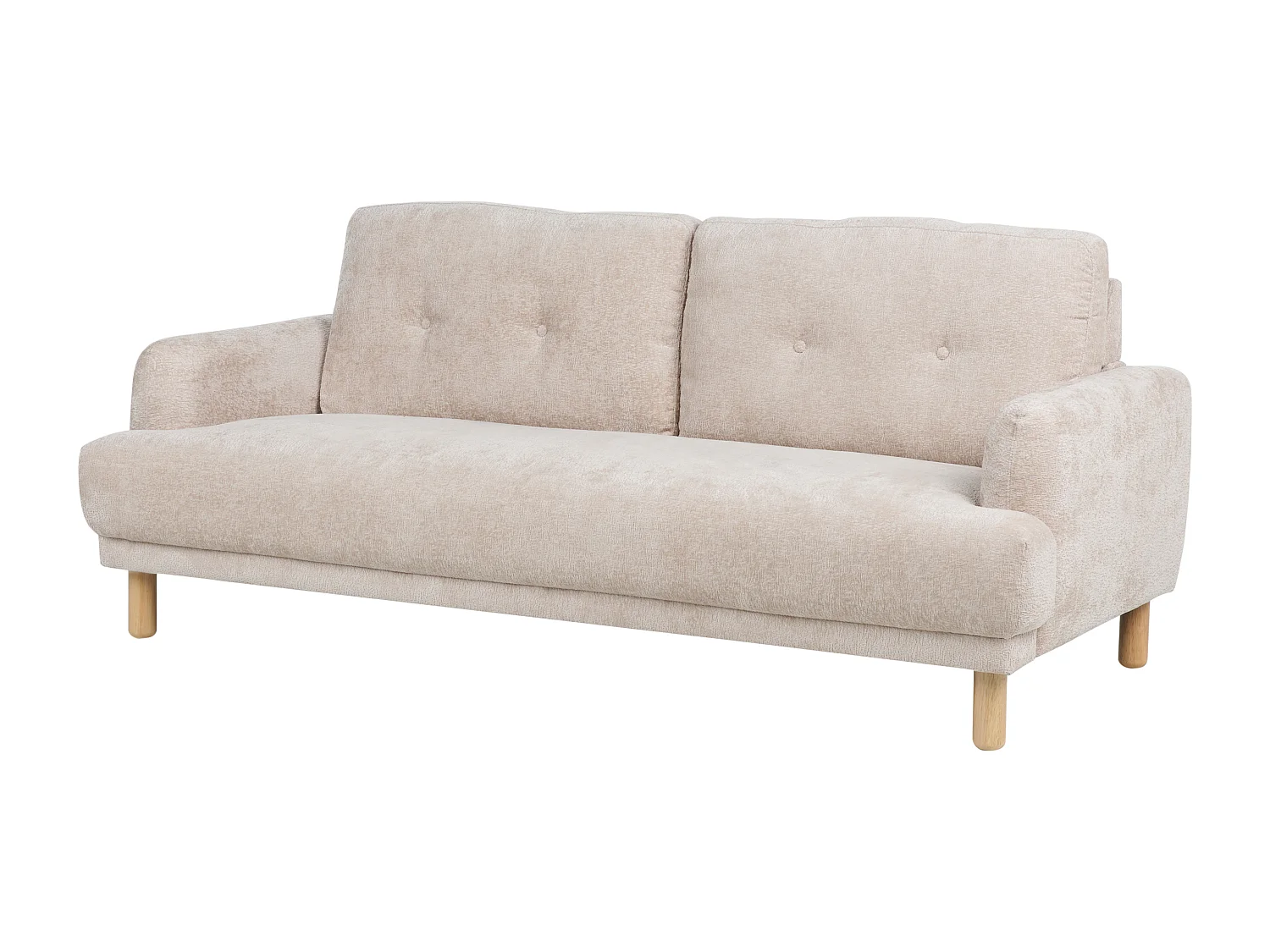 Sofa TUVE Bouclé Beige 3-Sitzer
