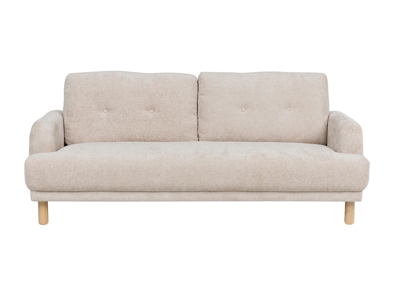 Sofa TUVE Bouclé Beige 3-Sitzer