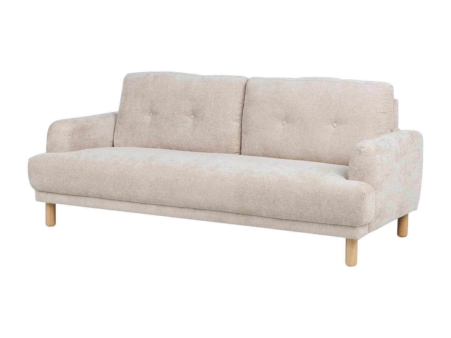 Sofa TUVE Bouclé Beige 3-Sitzer