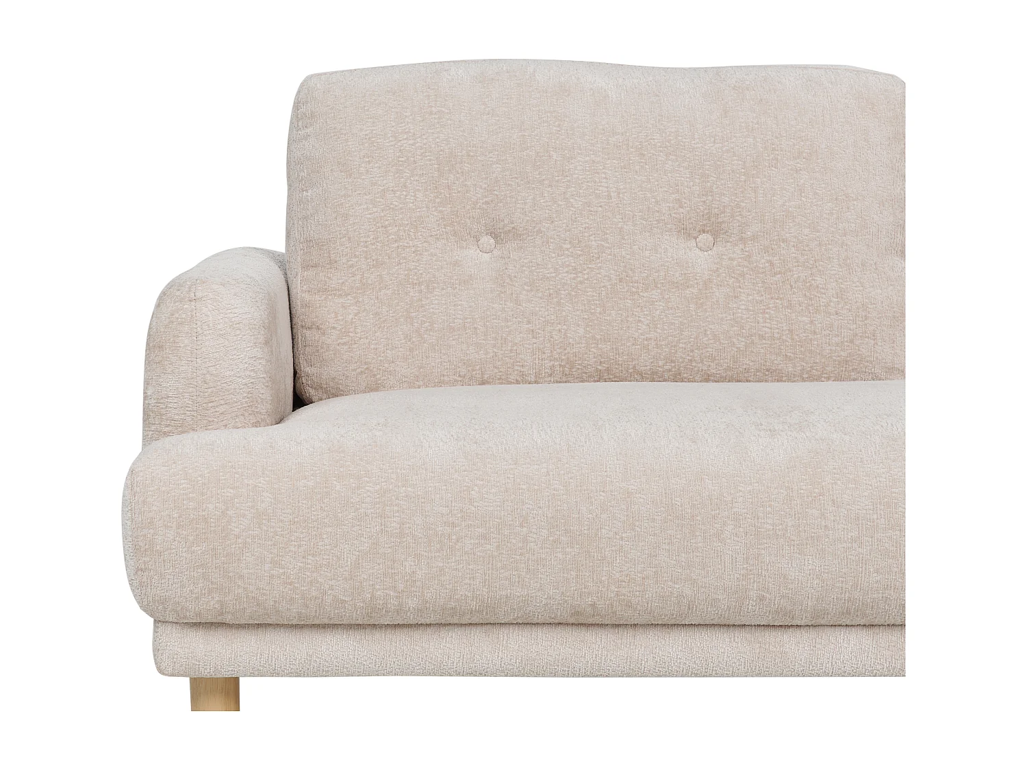 Sofa TUVE Bouclé Beige 3-Sitzer