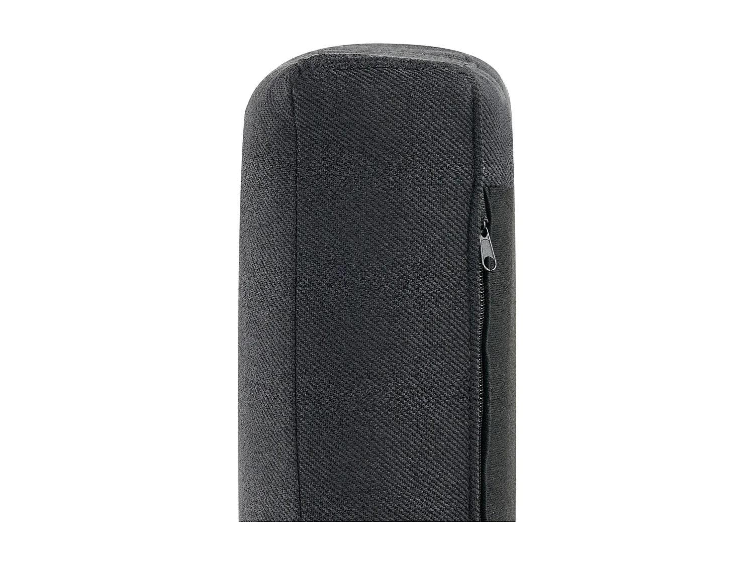 Hoekbank BREDA Stof Zwart 2-zitter Linkerzijde