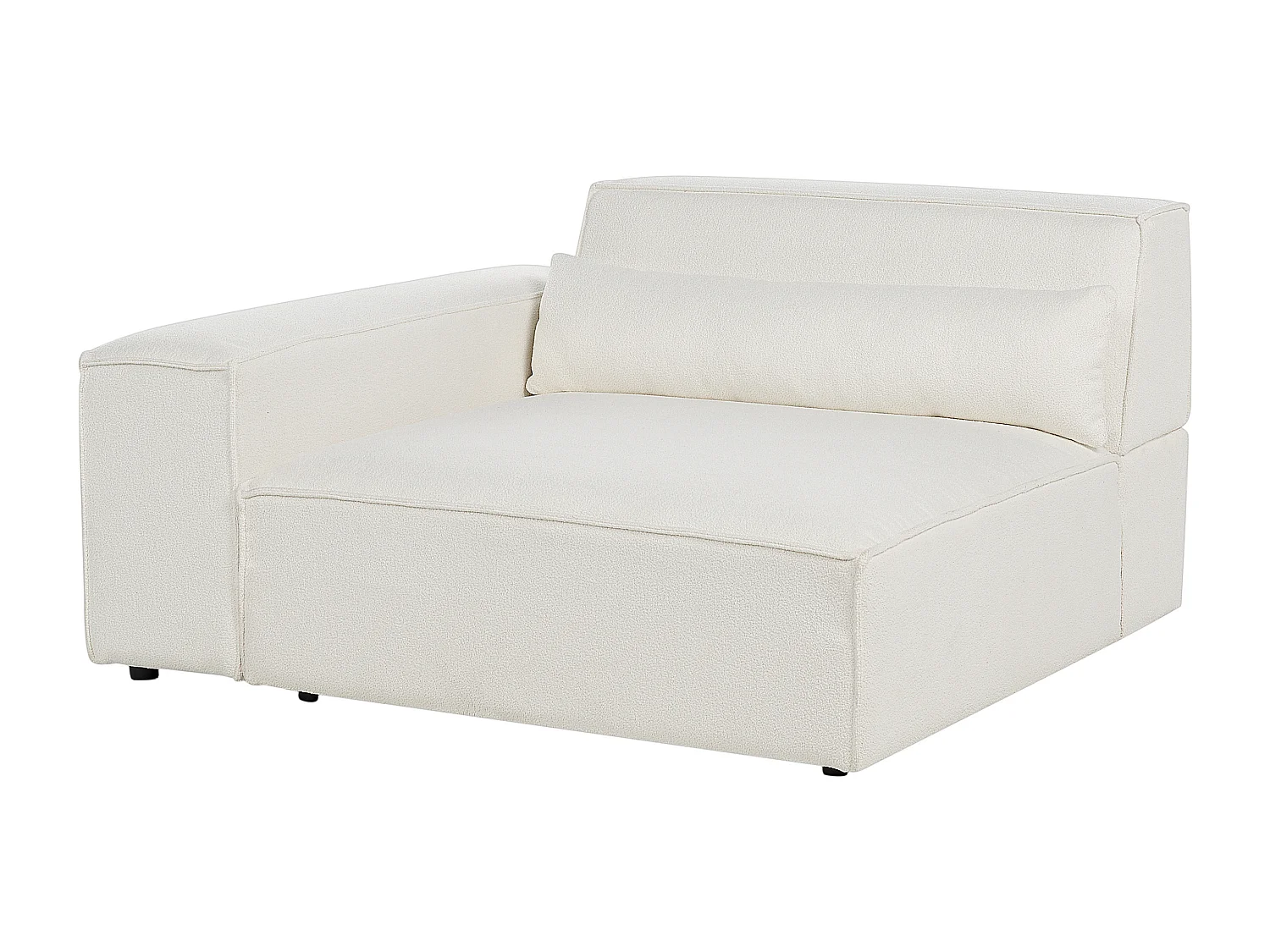 Sofá modular HELLNAR Bouclé Blanco crema 2 plazas
