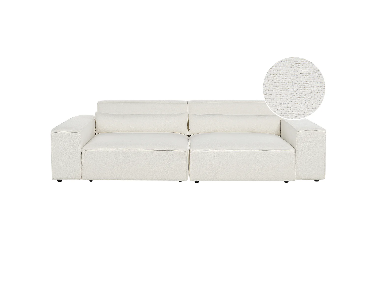 Modular Sofa 2 Seater HELLNAR Off-White Boucle