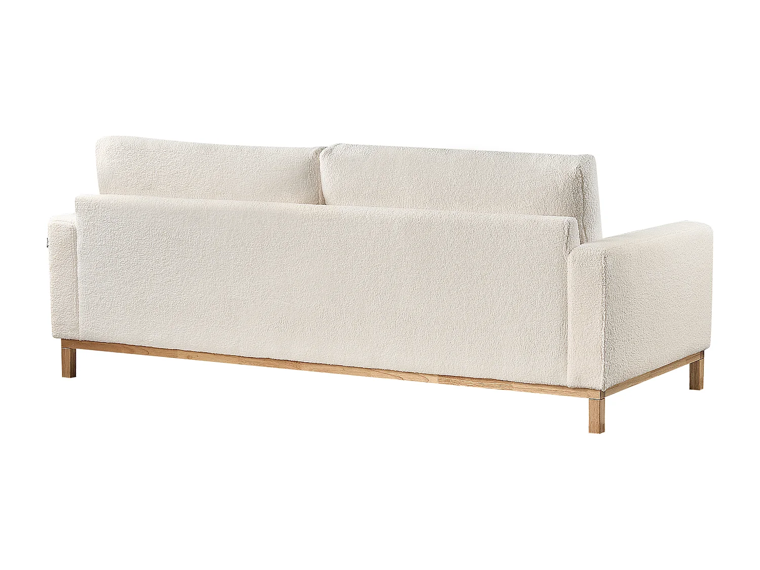 Canapé 3 places SIGGARD Bouclé Blanc