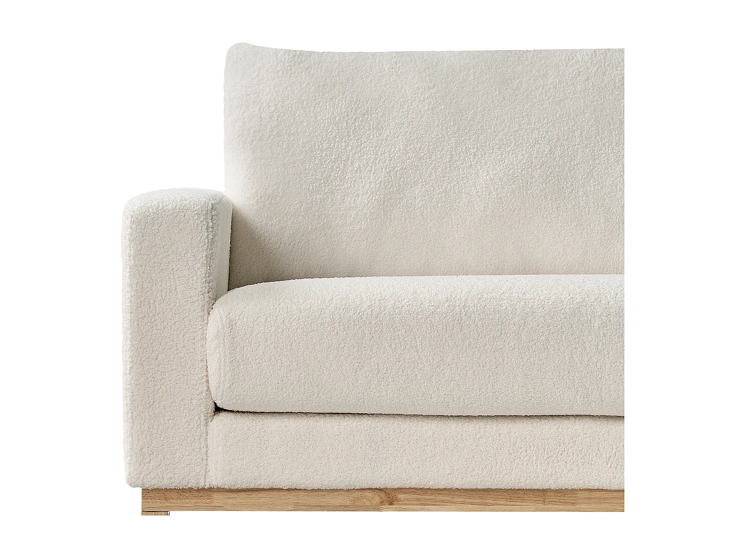 Bank SIGGARD Bouclé Wit 2-zitter