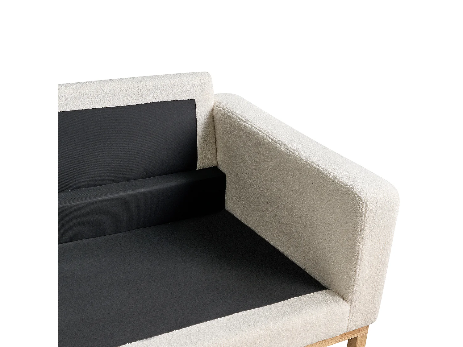 Bank SIGGARD Bouclé Wit 2-zitter