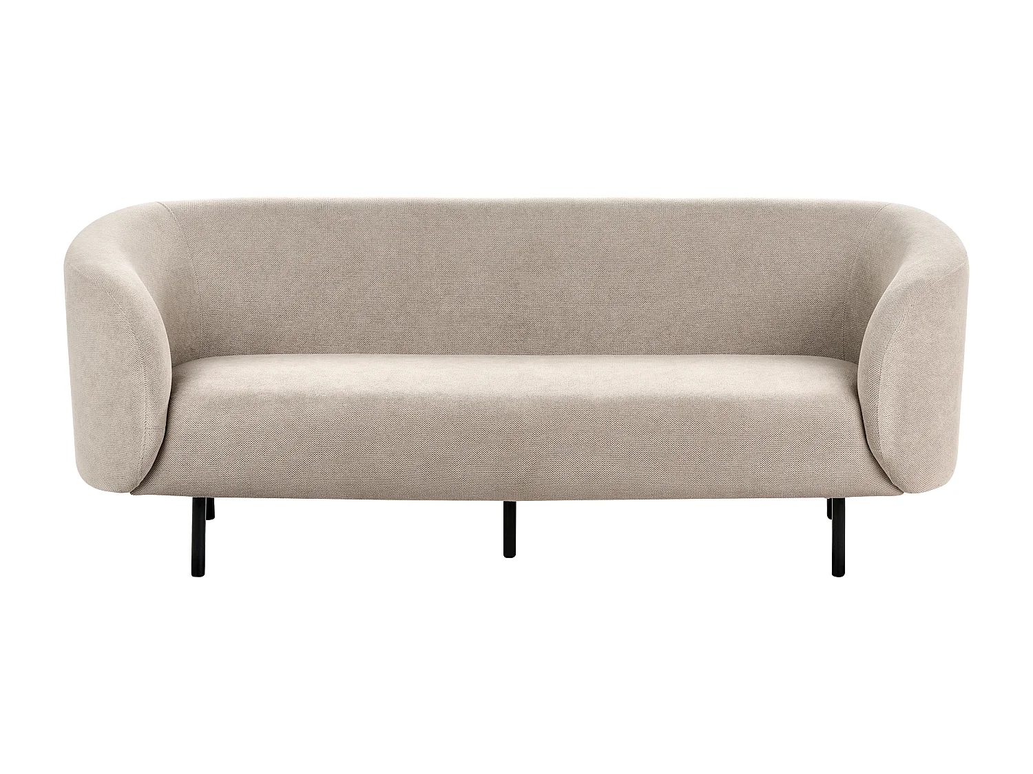 Sofa LOEN Stoff Taupe 3-Sitzer