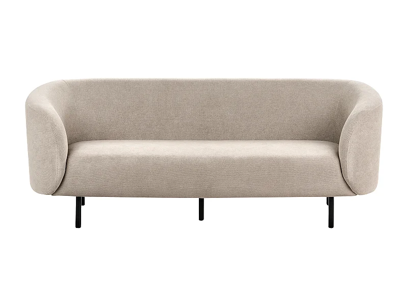 Sofa LOEN Stoff Taupe 3-Sitzer
