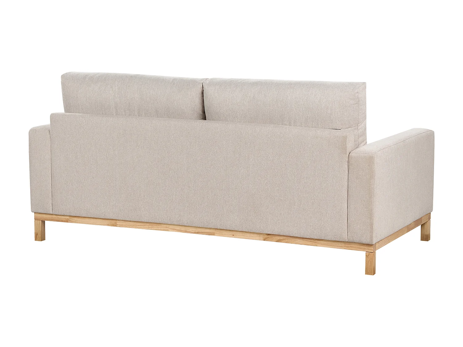 Sofa SIGGARD Stoff Beige 2-Sitzer