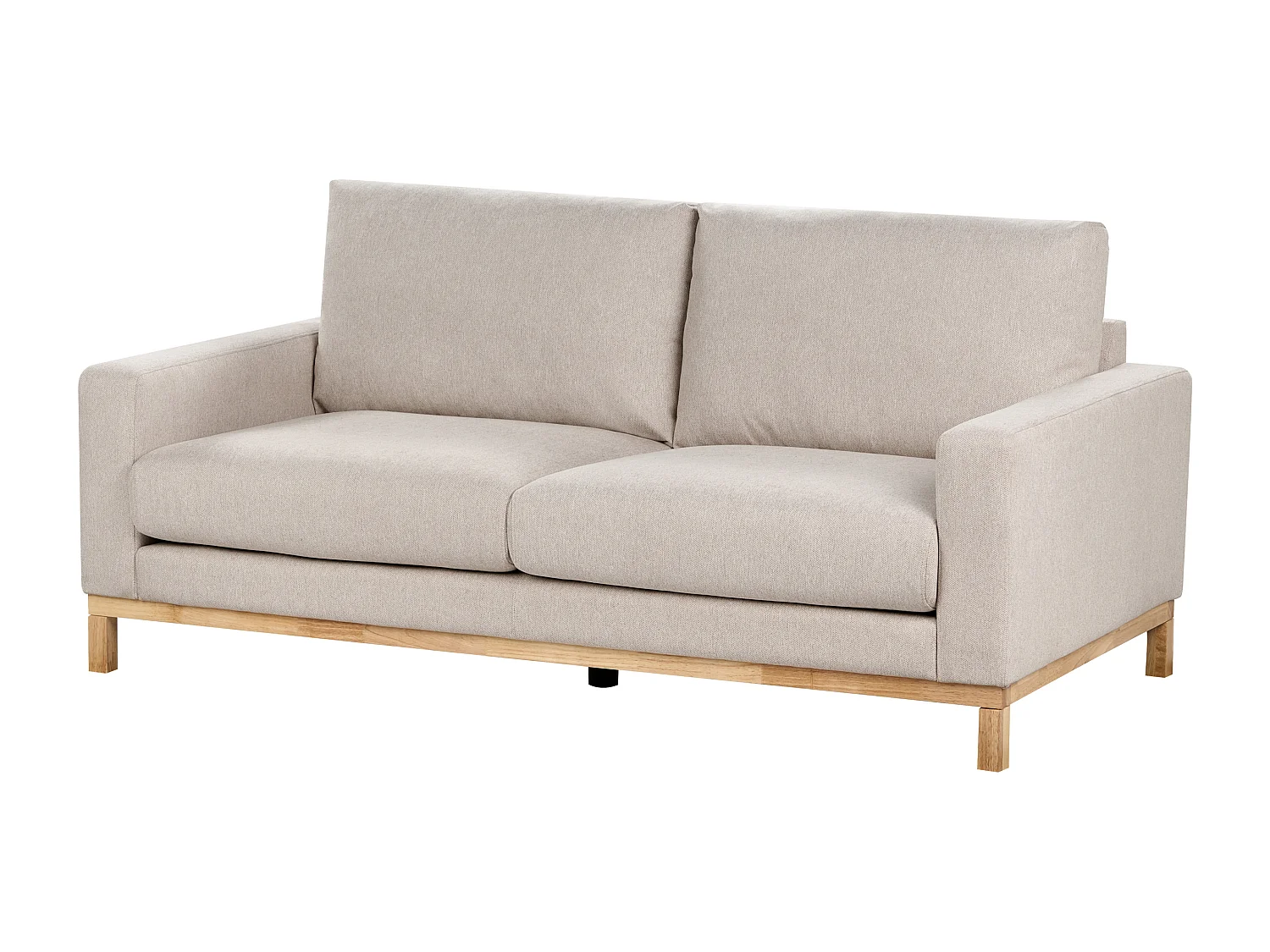 Sofa SIGGARD Stoff Beige 2-Sitzer