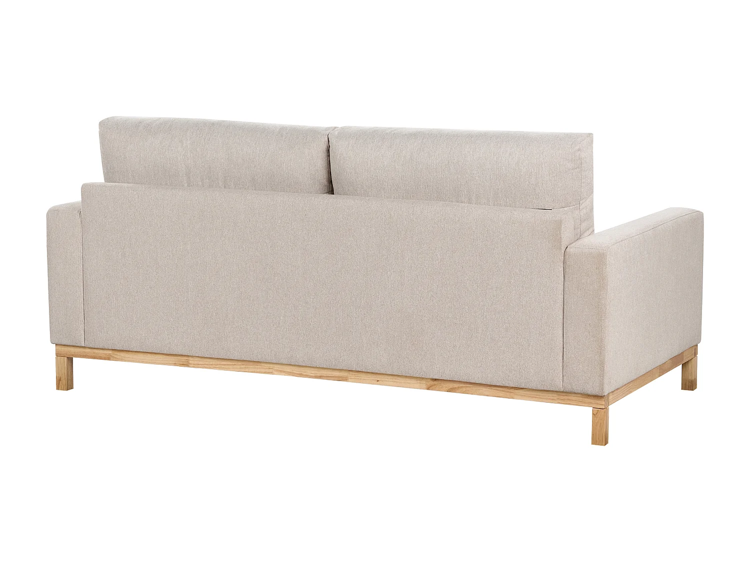 Sofa SIGGARD Stoff Beige 2-Sitzer