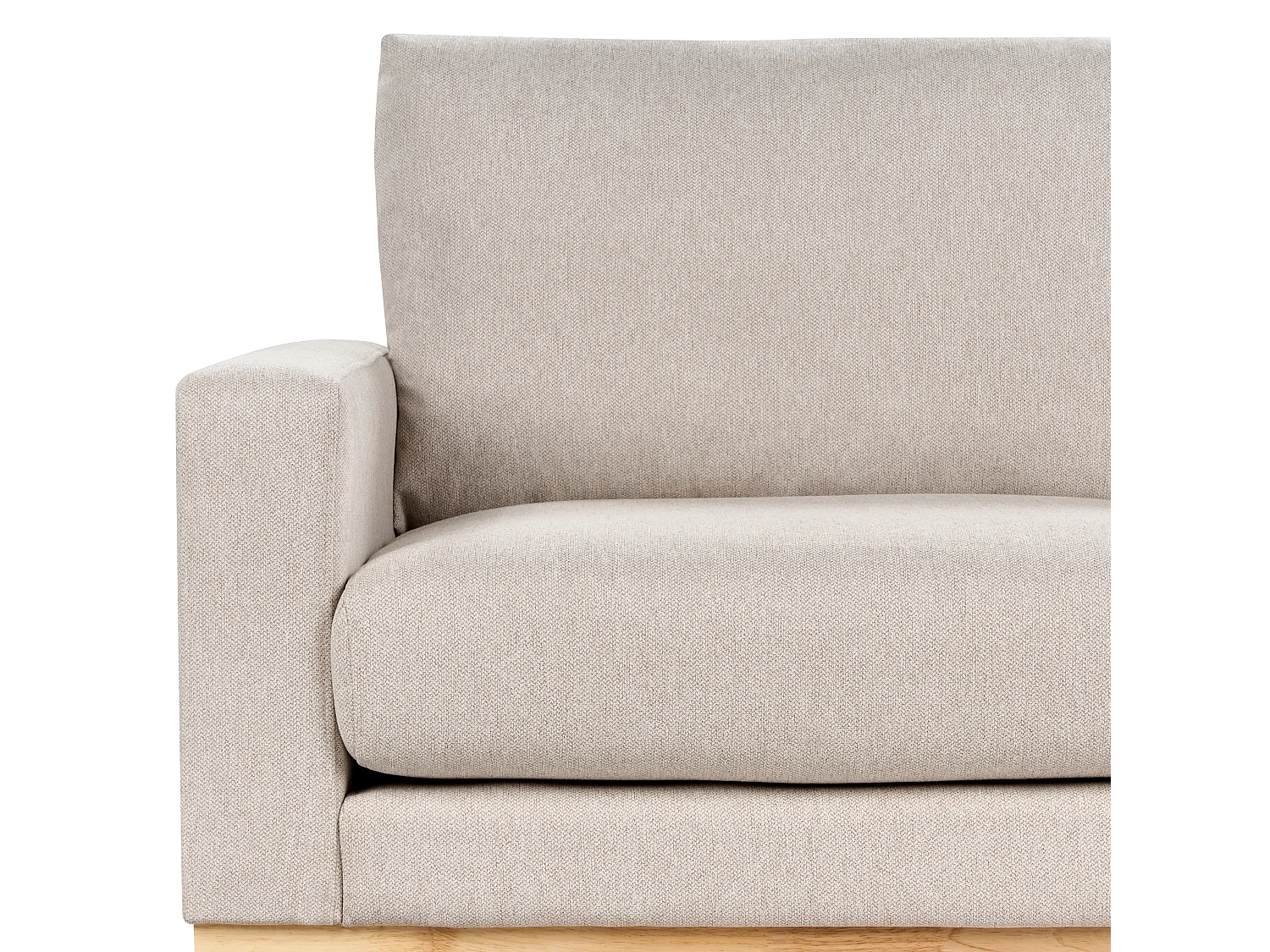 Sofa SIGGARD Stoff Beige 2-Sitzer