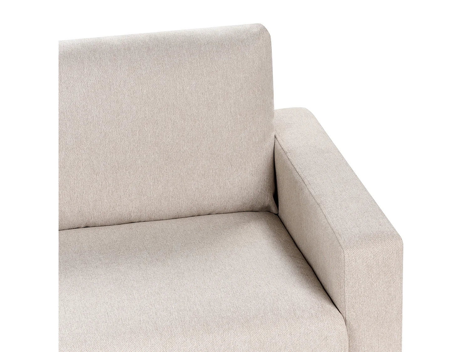 Sofa SIGGARD Stoff Beige 2-Sitzer