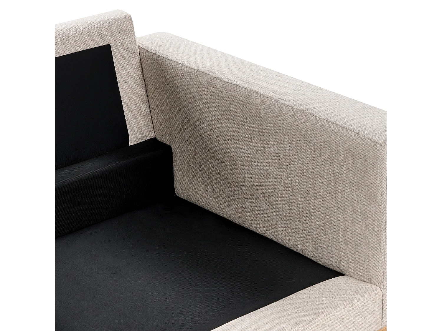 Sofa SIGGARD Stoff Beige 2-Sitzer