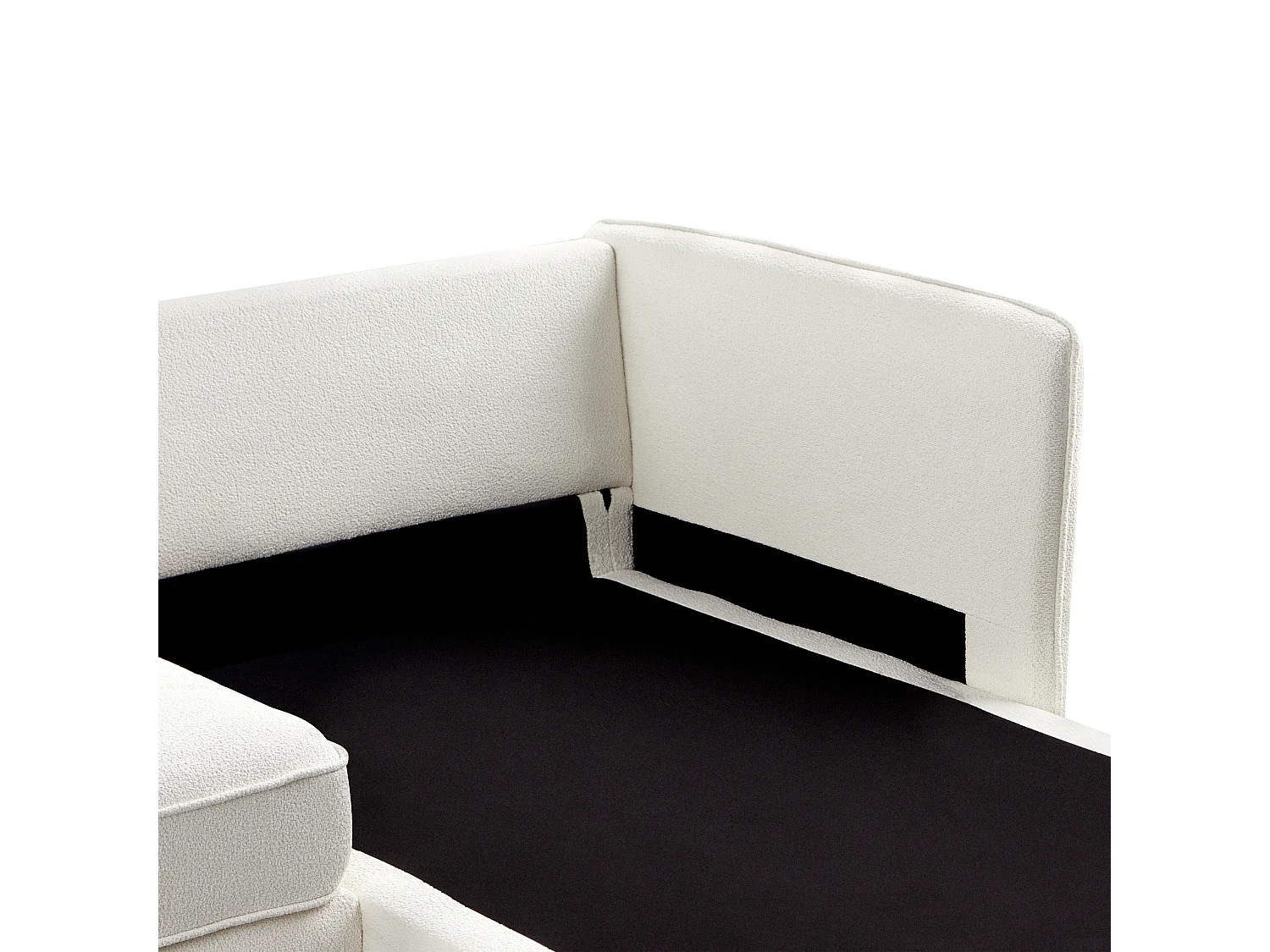 Hoekbank ALTAN Bouclé Gebroken wit 3-zitter Linkerzijde