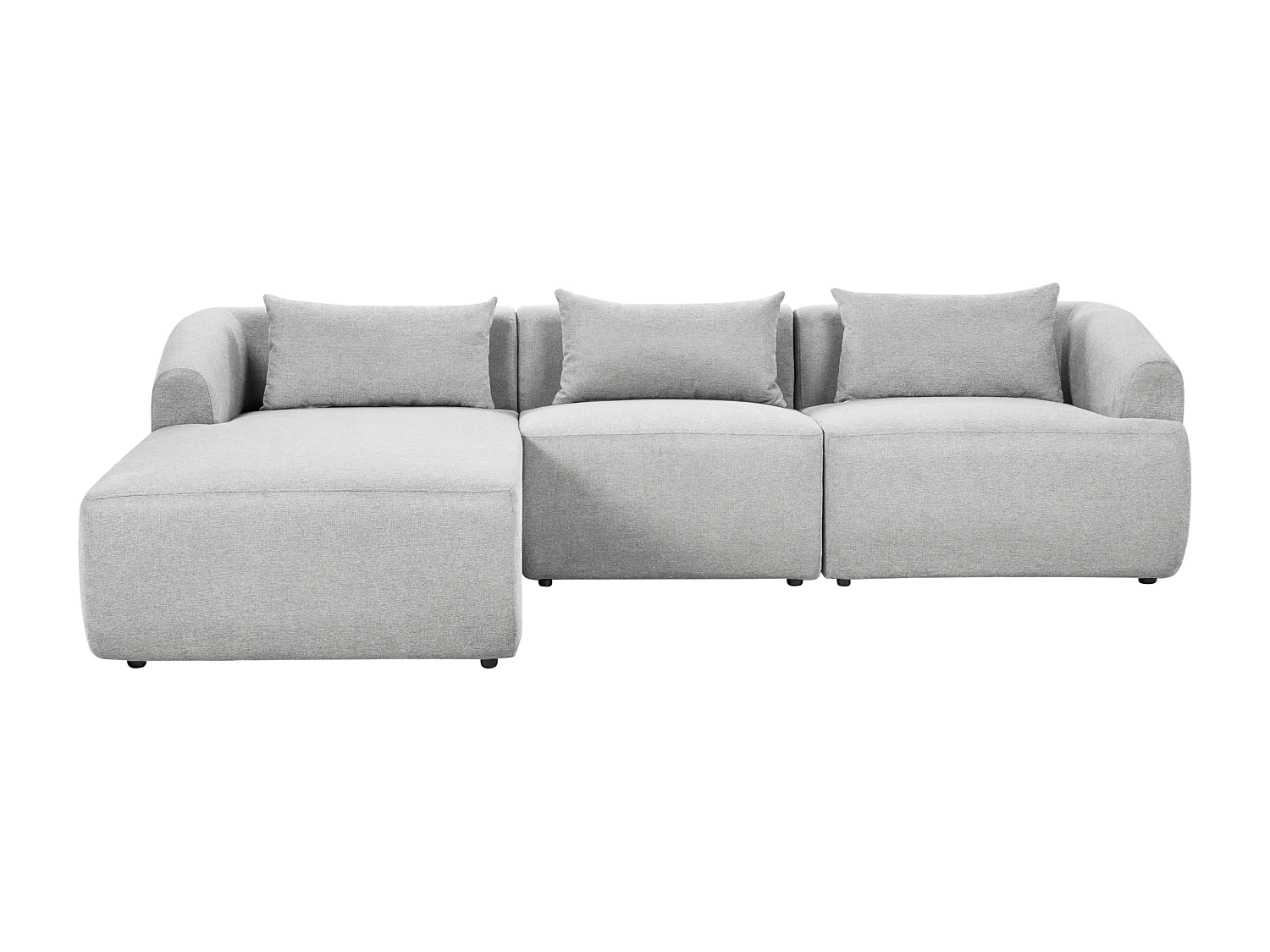 Divano angolare SVANSELE Tessuto Grigio chiaro 3 posti Lato destro