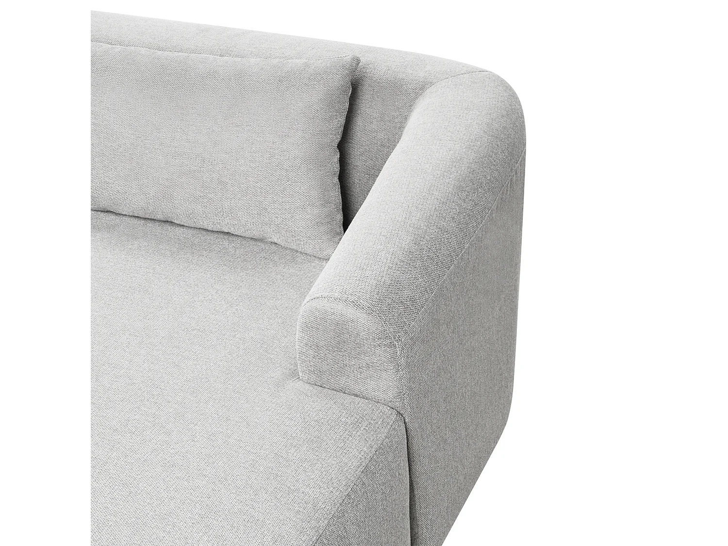 Canapé d'angle 3 places SVANSELE Tissu Gris clair Côté droit