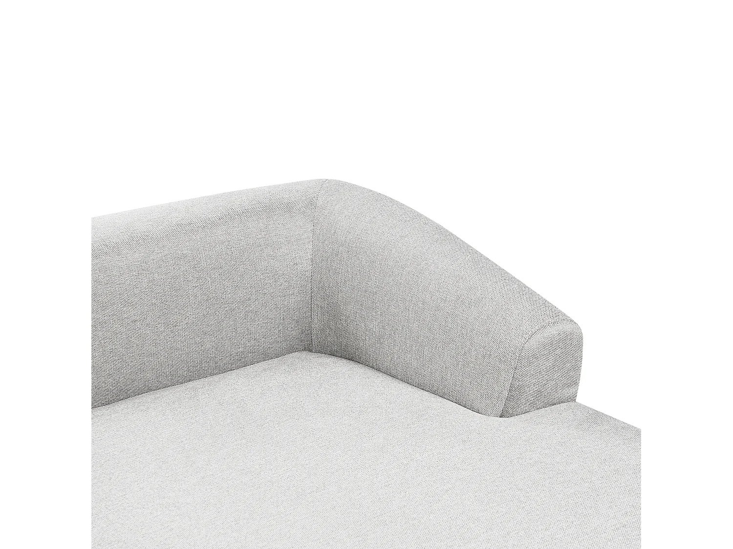 Canapé d'angle 3 places SVANSELE Tissu Gris clair Côté droit