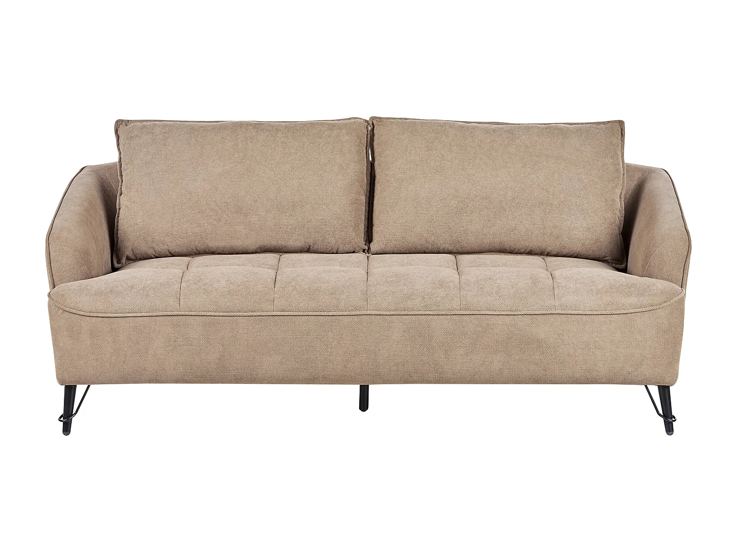 Sofa HOBRO Jasnobrązowy dla 3 osób