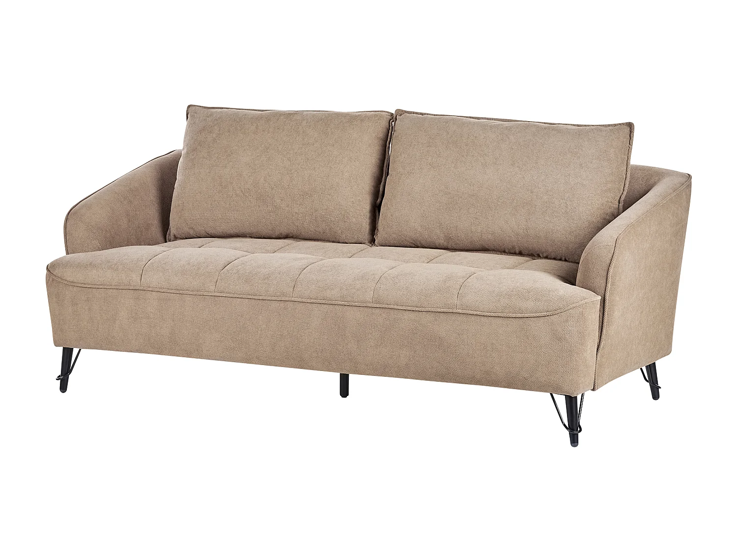 Sofa HOBRO Jasnobrązowy dla 3 osób