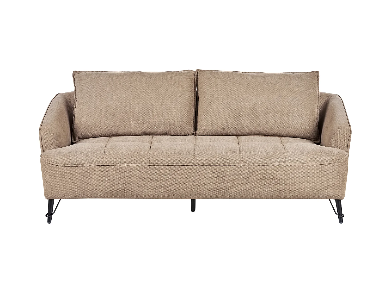 Canapé 3 places HOBRO Tissu Marron clair